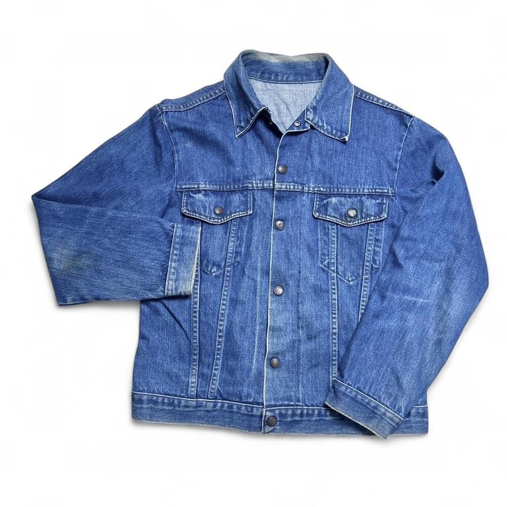 Sears 60s Vintage USA Made Type III Denim Trucker Jacket Western Workwear Small